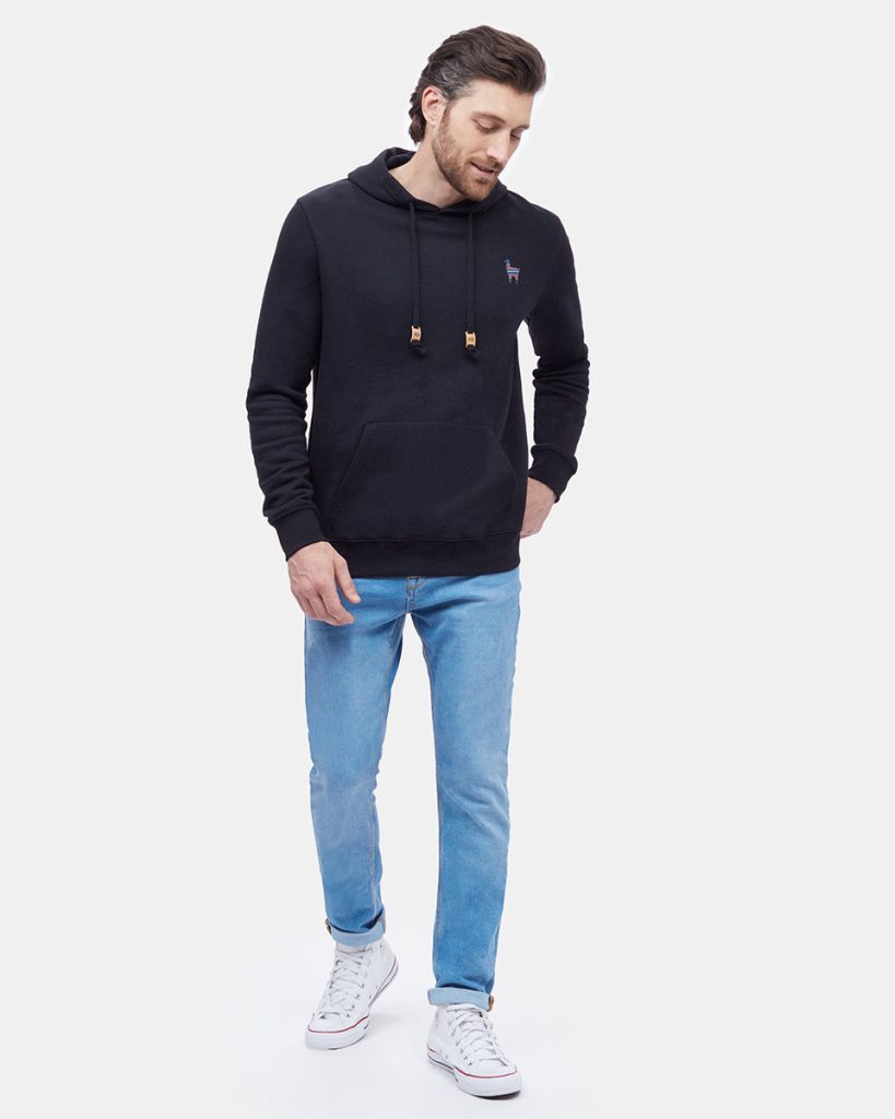 Peru Embroidered Llama Hoodie - Image 2