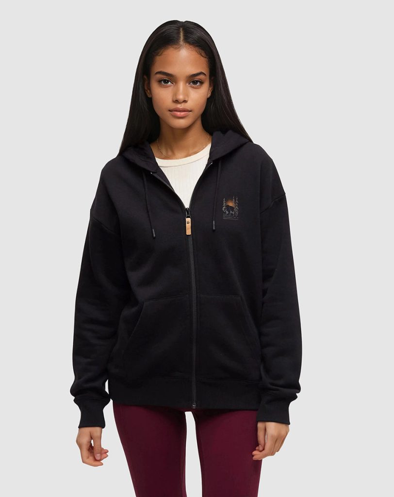 Boreal Bison Full Zip Hoodie - Image 2