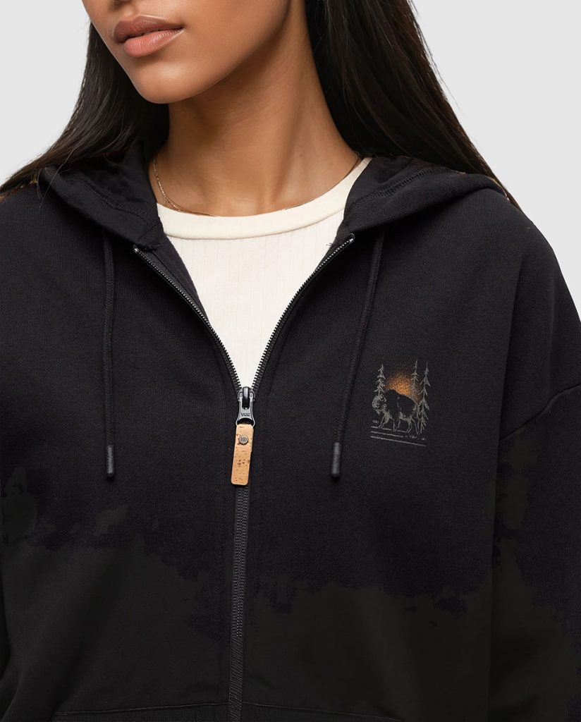 Boreal Bison Full Zip Hoodie - Image 3