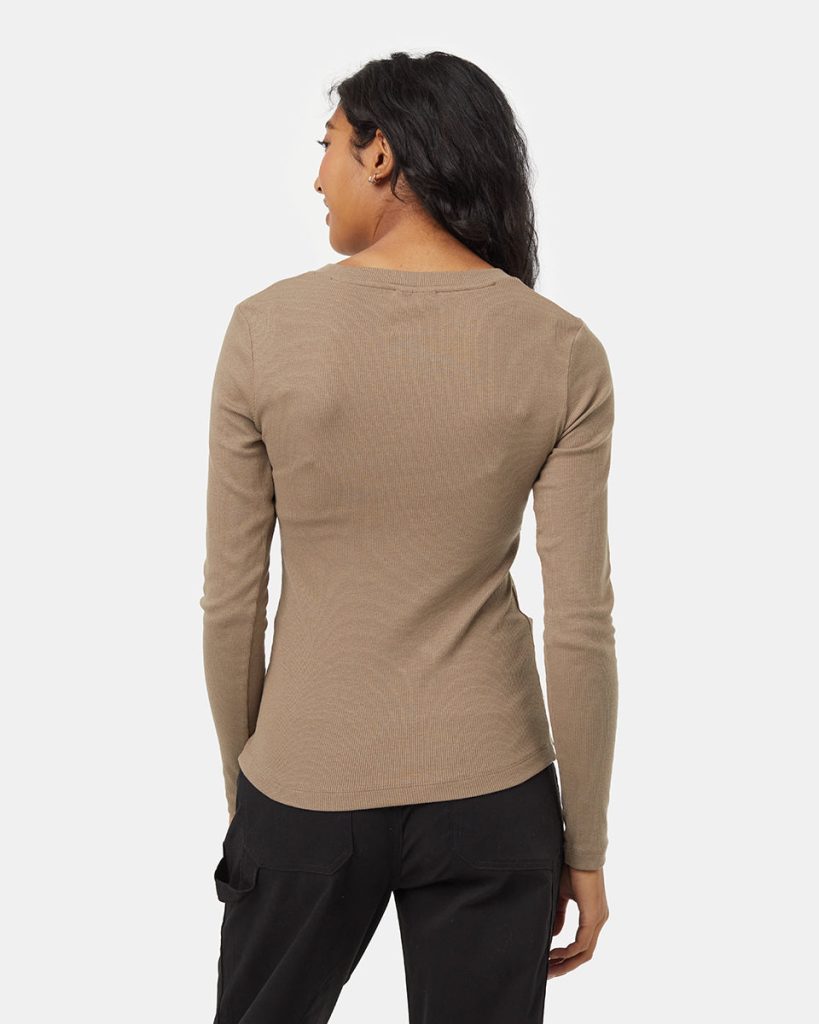 Rib Snap Placket Henley - Image 2