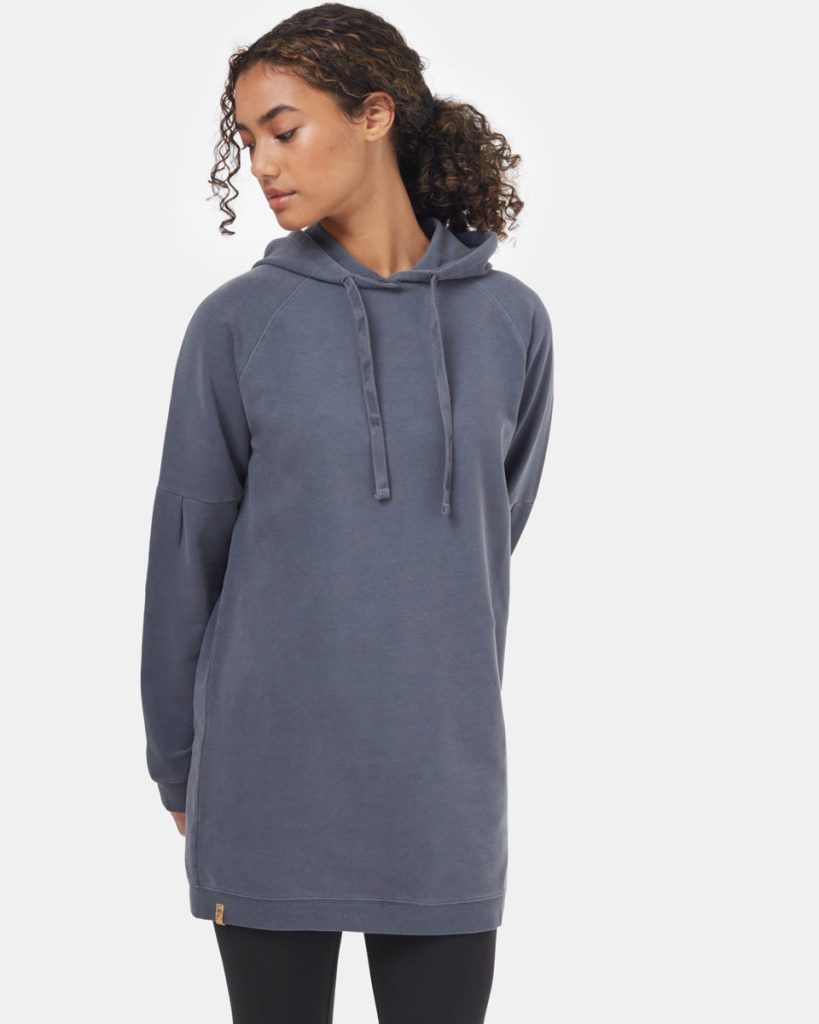 Oversized French Terry Hoodie Dress - Image 2