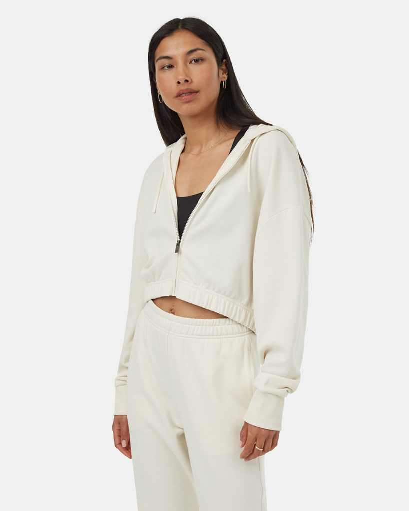 TreeTerry Oversized Cropped Zip Hoodie - Image 4