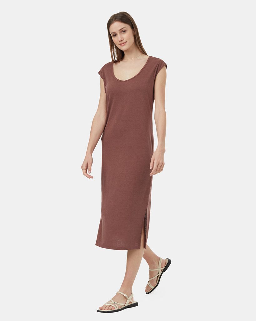 TreeBlend V-Neck Midi Dress - Image 3