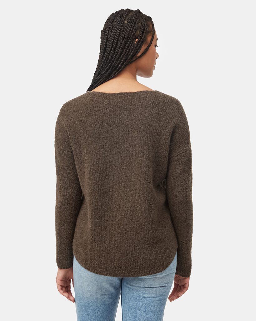 Highline Fuzzy V-Neck Sweater - Image 2