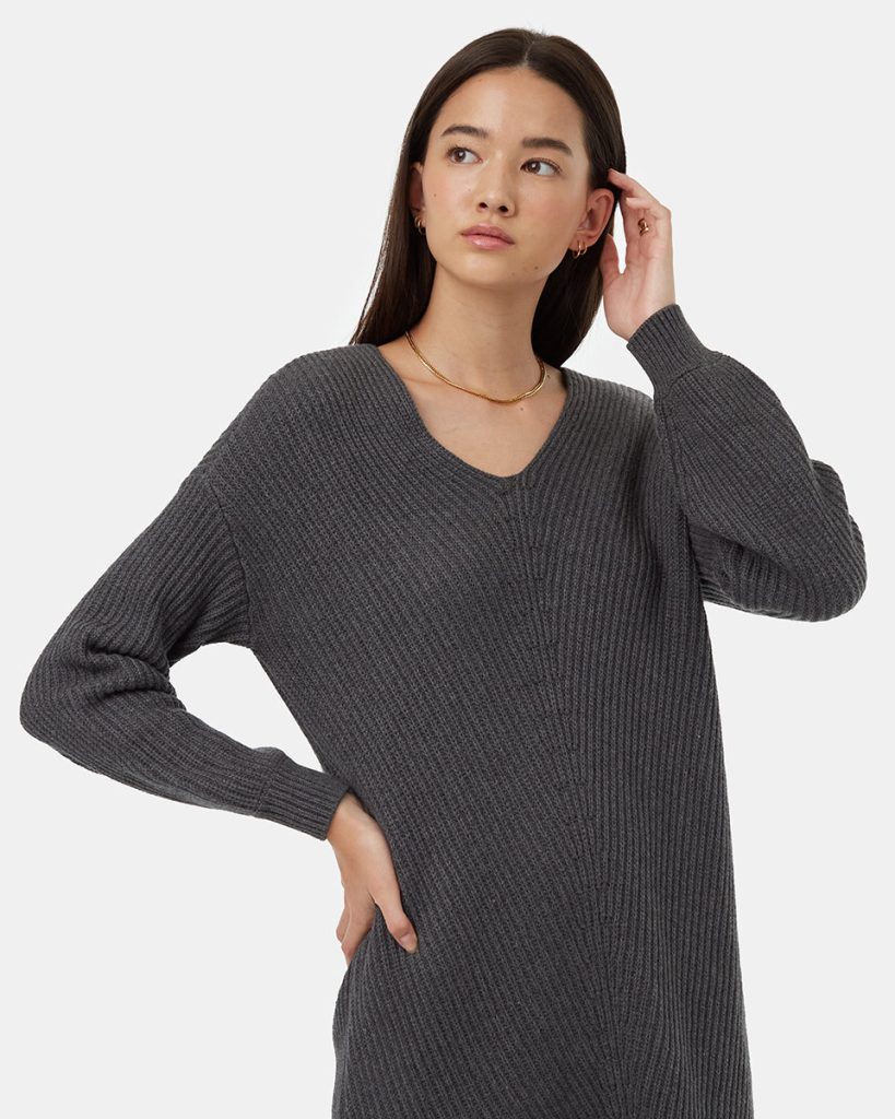 Highline V-Neck Sweater Dress - Image 2