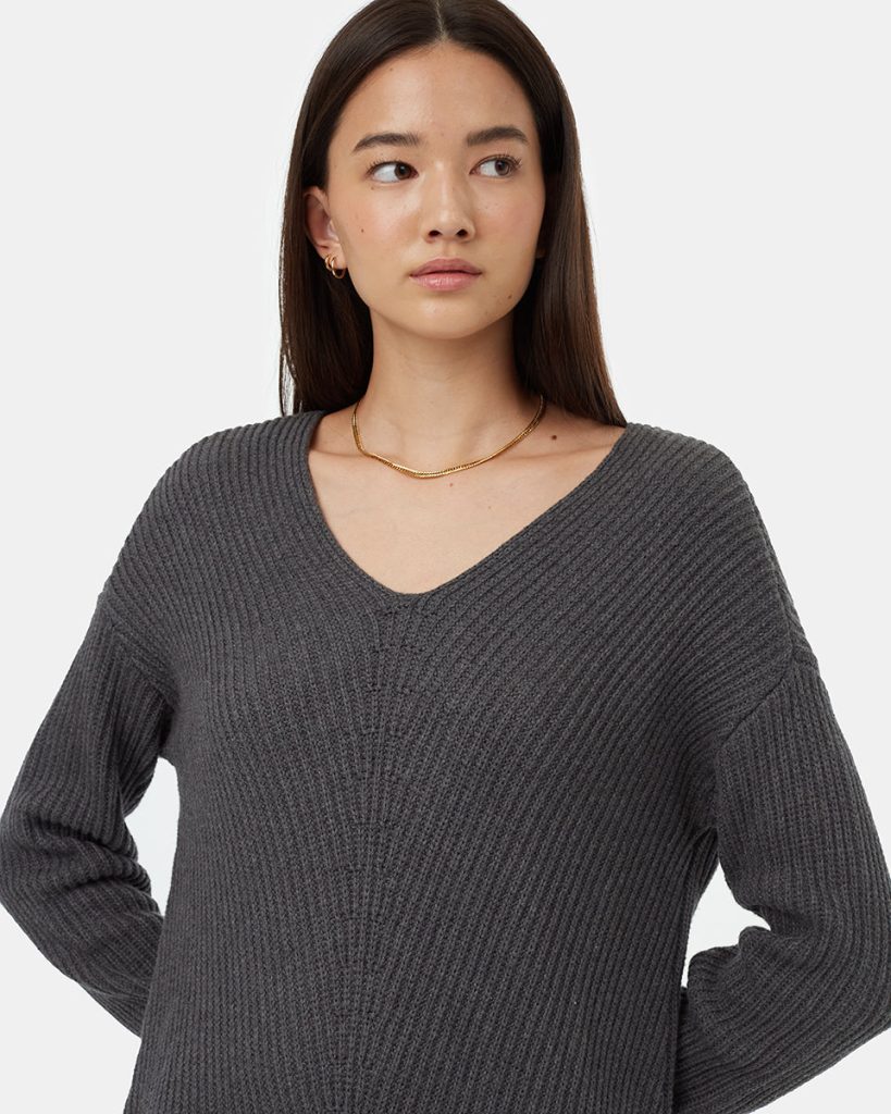 Highline V-Neck Sweater Dress - Image 3